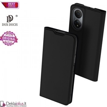 Dux Ducis dirbtinės odos atverčiamas dėklas - juodas (telefonams Huawei Honor X7)
